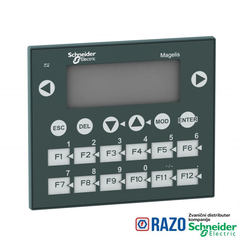 mali panel sa tasterima - matriks ekran - zeleni - 122 x 32 piksela - 5 V DC 