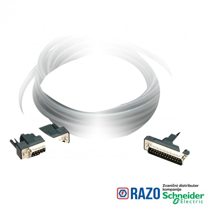 Uni-Telway kabl za povezivanje - d = 2.5m - 2 muški SUB-D 25 