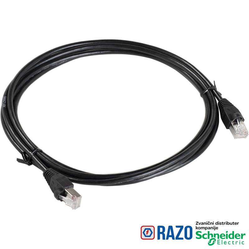 Modbus serijska veza za XBT terminal - d = 2.5 m - 2 RJ45 