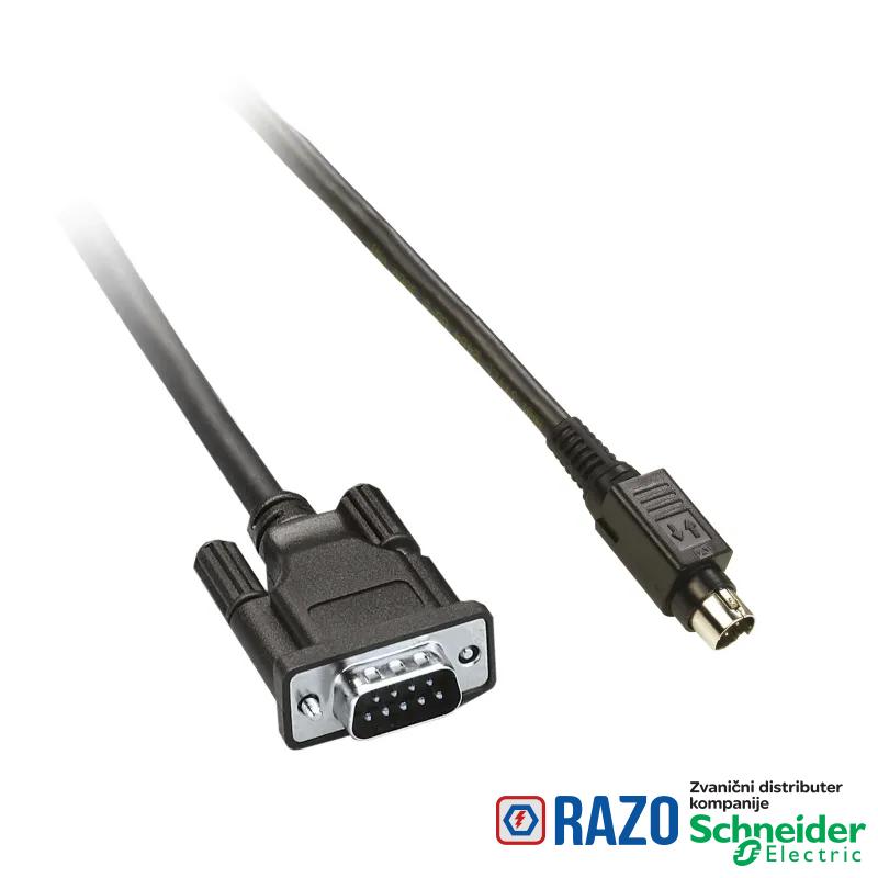 Magelis XBT - direktan kabl za povezivanje- 5m -1 muški konektor mini DIN/SUB-D9 