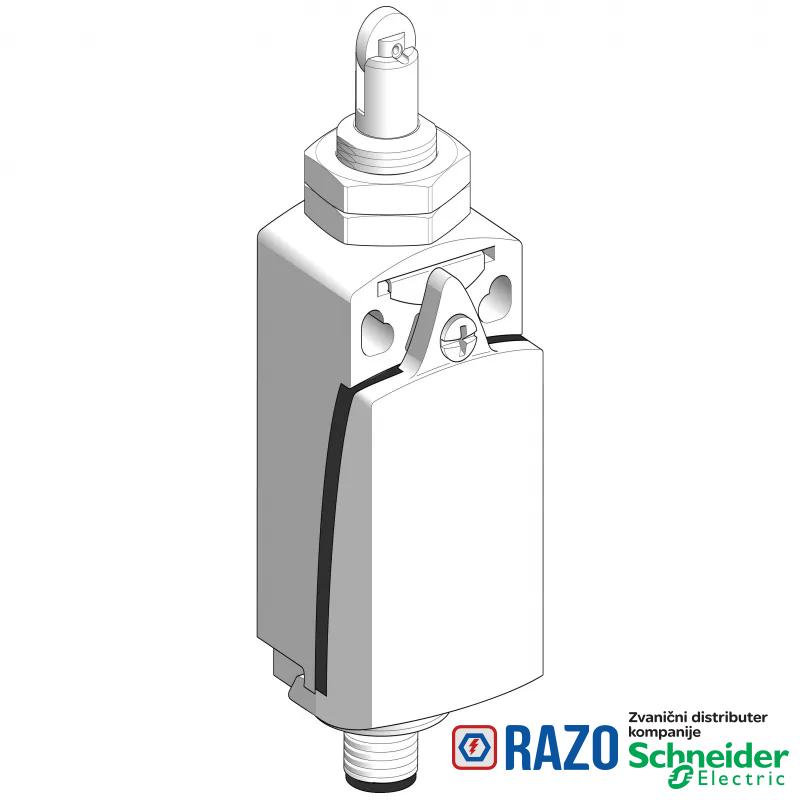 granični prekidač XCKD - M18 poluga sa čeličnim točkićem- 1NC+1NO-trenutno - M12 