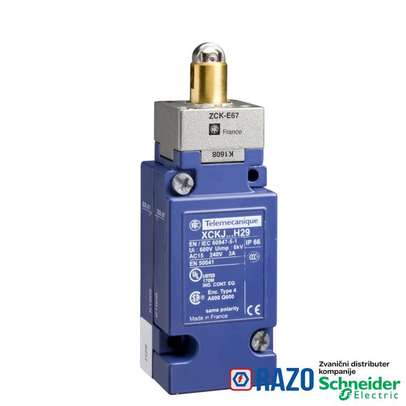 gran.prek. XCKJ - poluga sa čeličnim točkićem ojačanim - 1C/O - trenutno - M20 