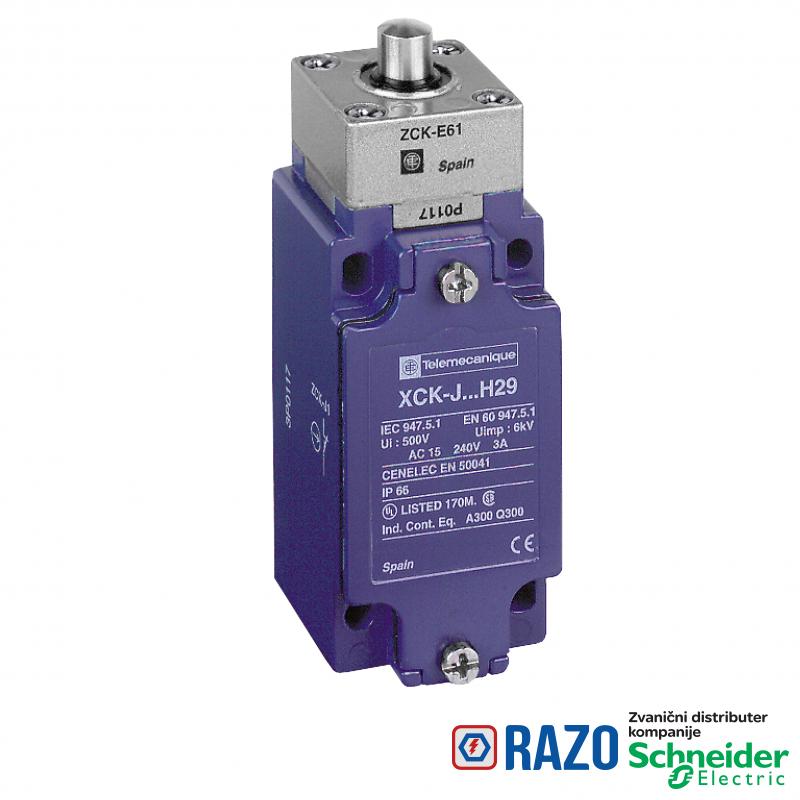 granični prekidač XCKJ - metalni klip - 1NC+1NO - trenutno - M12 