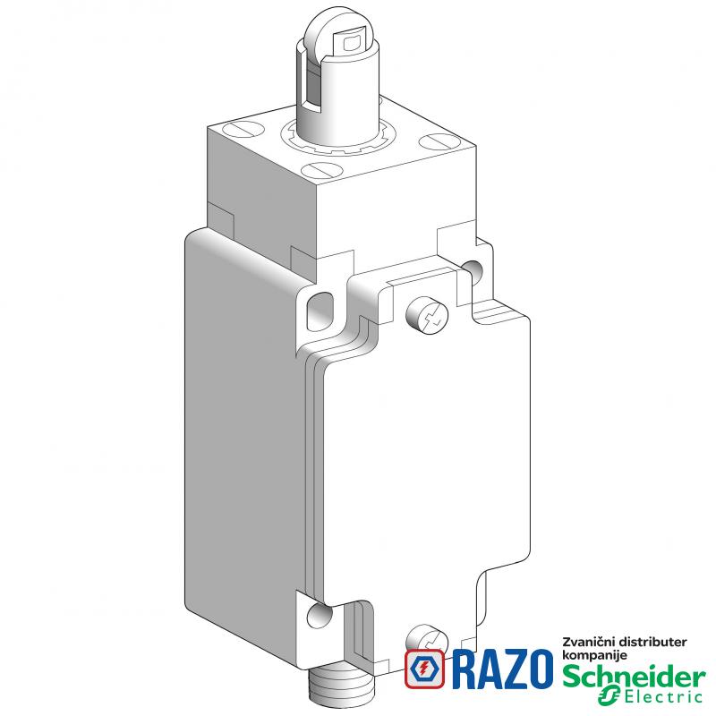 gran.prek. XCKJ - poluga sa čeličnim točkićem ojačanim -1NC+1NO - trenutno - M12 