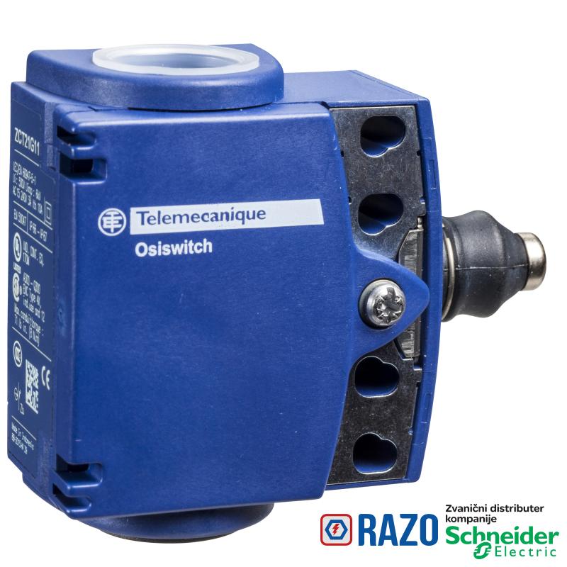 granični prekidač XCKT - metalni klip sa elastičnim podnož.-1NC+1NO-trenutno-M16 