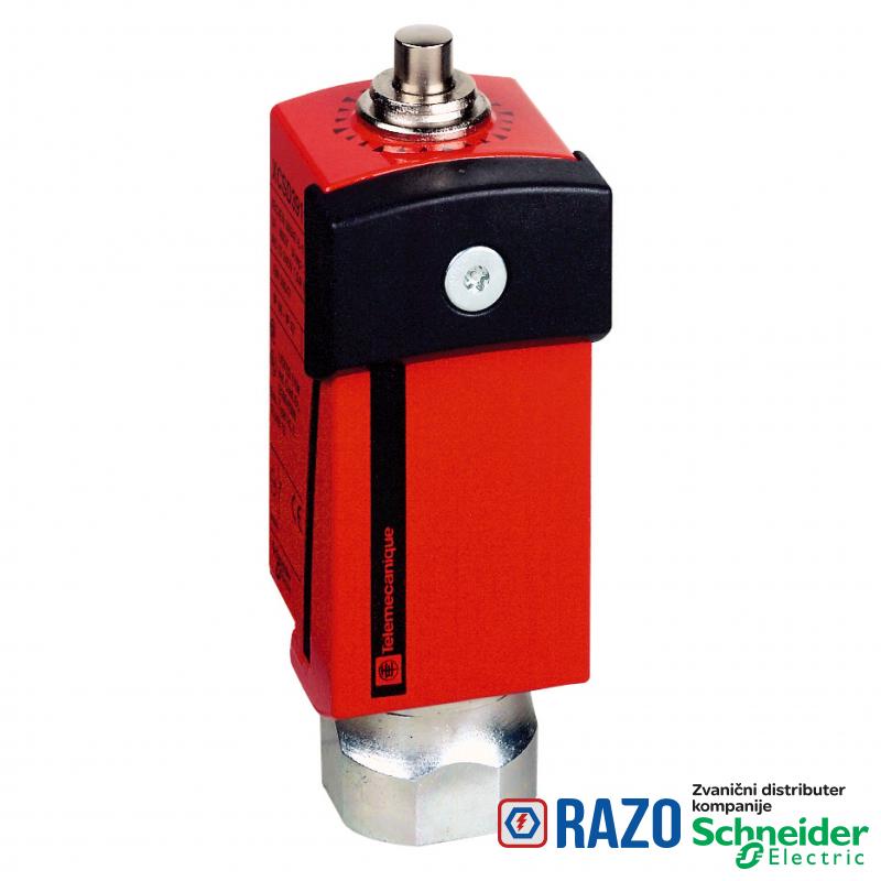 sigurnosni granični prekidač - metalni - čelični klip - 2NC+1NO - 1 M20 x 1.5 