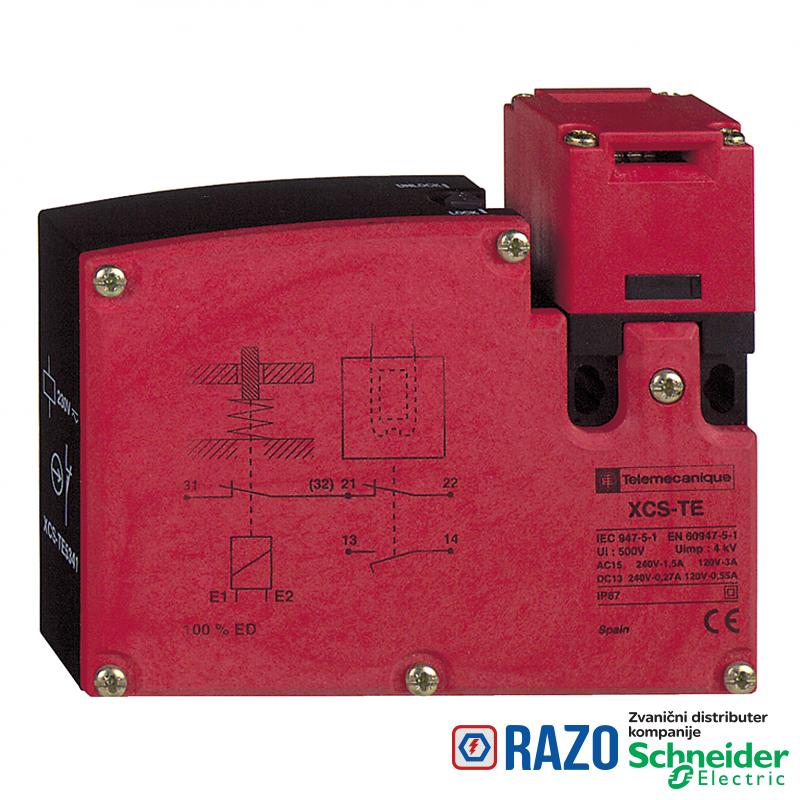 plastični sigurnosni prekidač XCSTE - 1NC + 1NO - sporo prekidanje- 1 Pg 11-24 V 