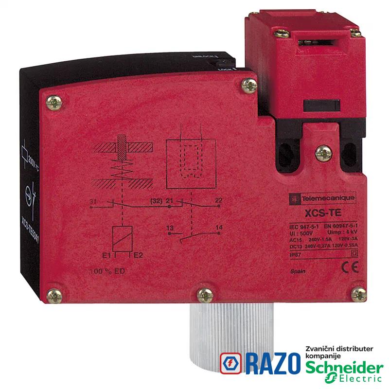 plastični sigurnosni prekidač XCSTE - 2NC - sporo prekidanje - 1 1/2