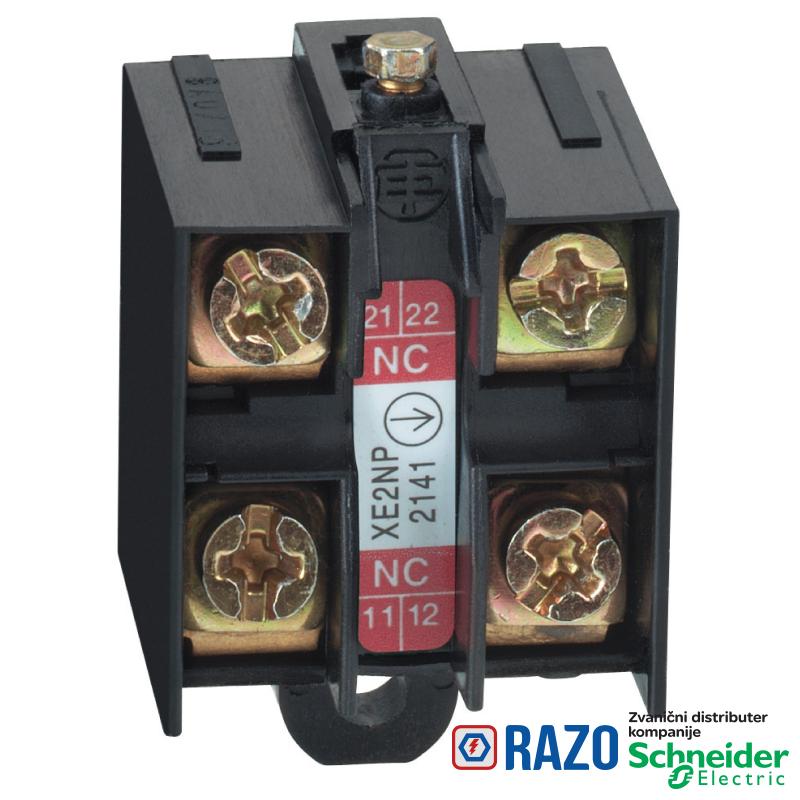 granični prekidač - kontaktni blok - 2NC - sporo, istovremeno 