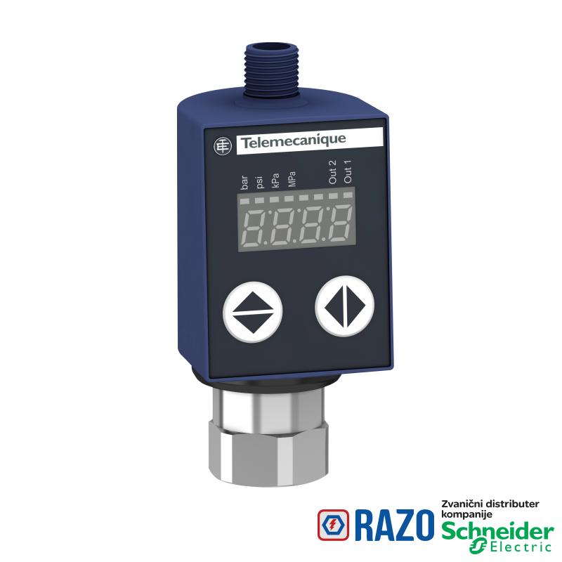 presostat XMLR 160bar - SAE 7/16-20UNF-2B - 24VDC - 2xPNP - M12 