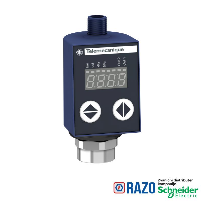 presostat XMLR 400bar - G 1/4 - 24VDC - 2xPNP - M12 