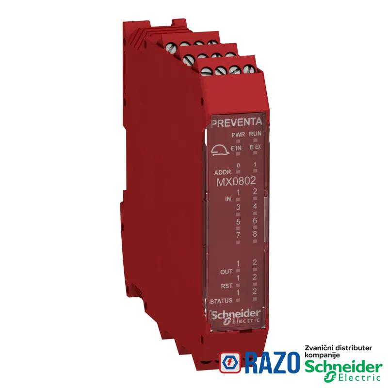 8 ulaza 2 izlazna para - modul proširenja sa vijčanim priključkom 