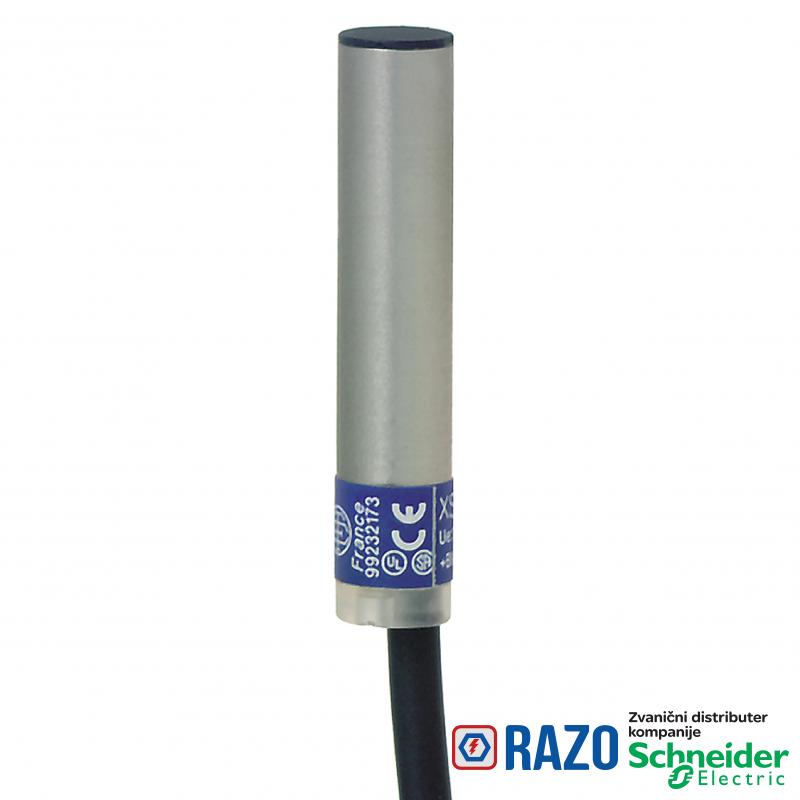 induktivni senzor XS1 Ø6.5 - D33mm - mesing - Sn2mm - 12..24VDC - kabl 2m 