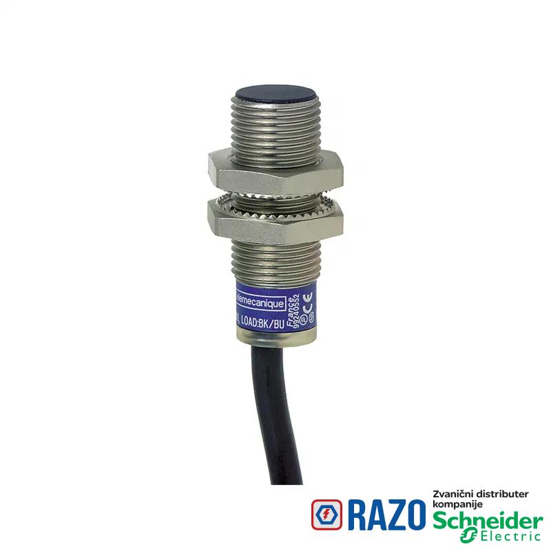 induktivni senzor XS1 M12 - L35mm - mesing - Sn4mm - 12..24VDC - kabl 2m 