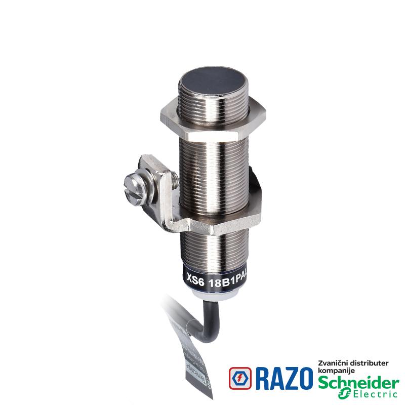 induktivni senzor XS6 M18 - L61mm - mesing - Sn8mm - 12..48VDC - kabl 10m 