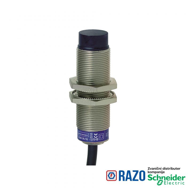 induktivni senzor XS6 M18 - D60mm - mesing - Sn12mm - 24..240VAC/DC - kabl 2m 