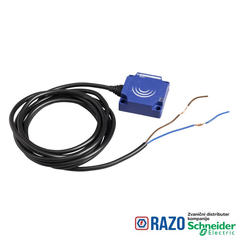 induktivni senzor XS8 40x40x15 - PBT - Sn25mm - 24..240VAC/DC - kabl 2m 