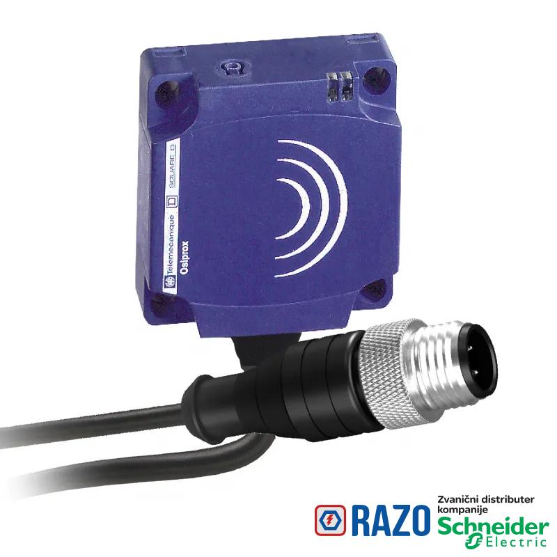 induktivni senzor XS8 40x40x15 - PBT - Sn25mm - 12..24VDC - M12 0.15m 
