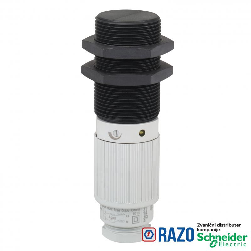 kapacitivni senzor - XT2 - cilindrični M30 - plastični - Sn 15 mm - 24..240 V AC 