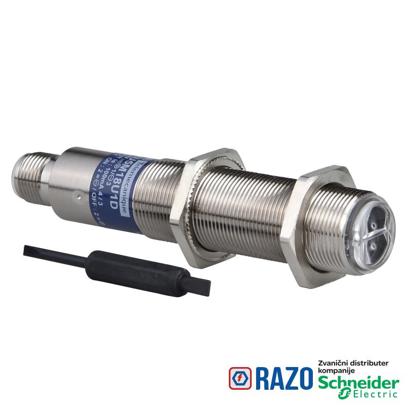 fotoelektrični senzor - XU5 - difuzni - luminescencija- Sn 80mm - 12..24VDC -M12 