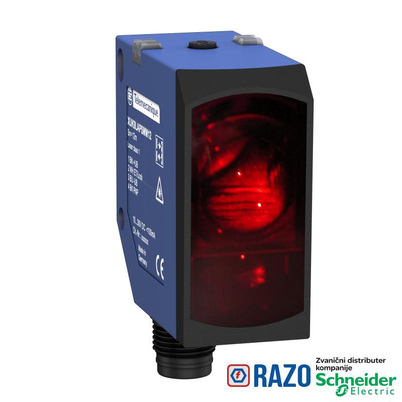 fotoelektrični laserski senzor - XUK-polar. refleksni - Sn 14m - 10..30VDC - M12 