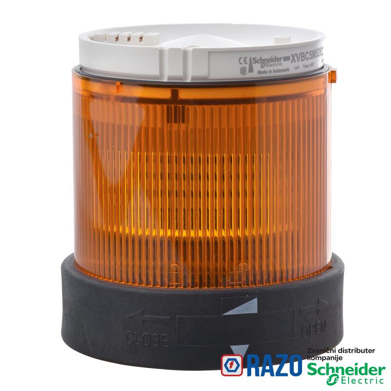 svetlosni trepćući blok - narandžasti - 230VAC 10W + opcije 