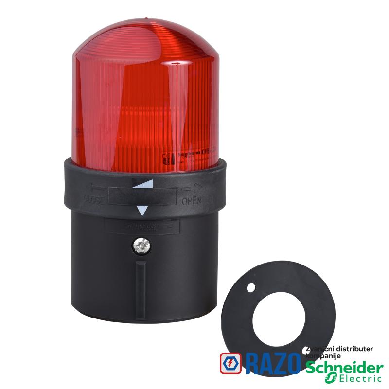 Ø 70 mm svetlosna kolona - trajno osvetljenje - crvena - IP65 - 230 V 