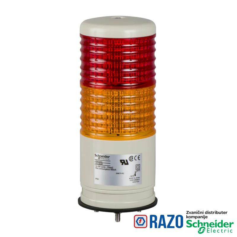 60mm svetlosna kolona RO montaža na bazu zujalica, trepćuća 