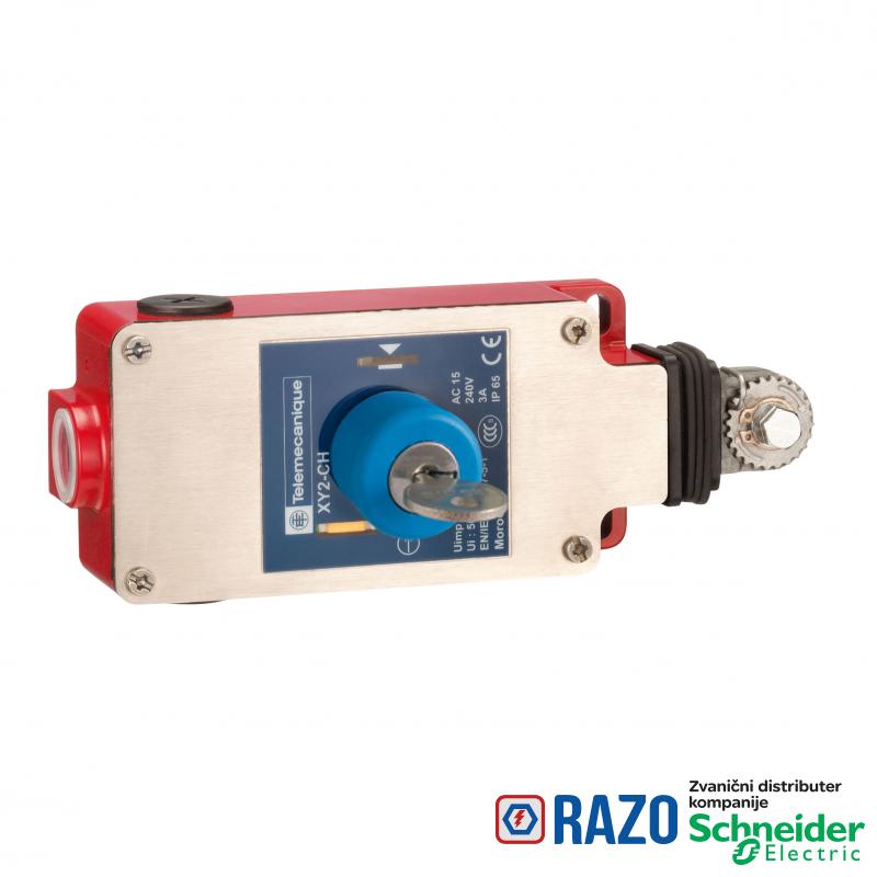 potezni prekidač za nužno isklj. XY2CH - 1NC+1NO - otpuštanje ključem 