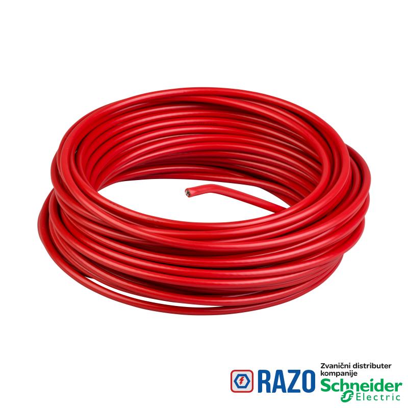 crveni galvanizovani kabl - Ø 5 mm - L 25.5 m - za XY2C 