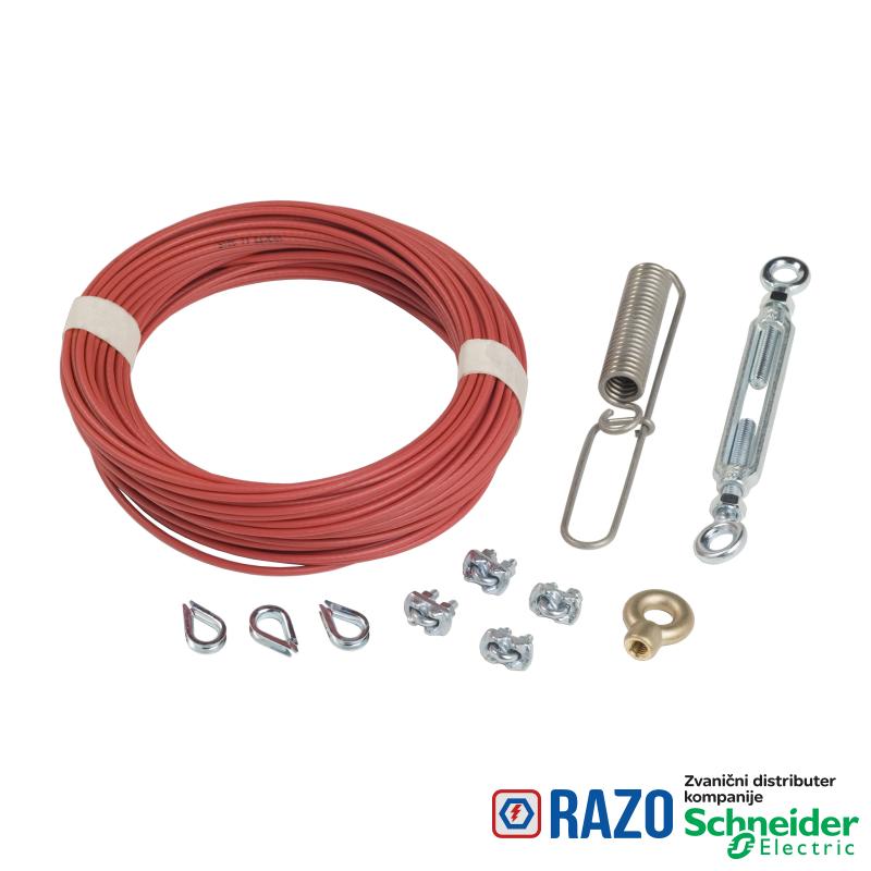 set za montažu - Ø 3.2 mm - L 25.5 m - za potezni prekidač za nužno isključenje 