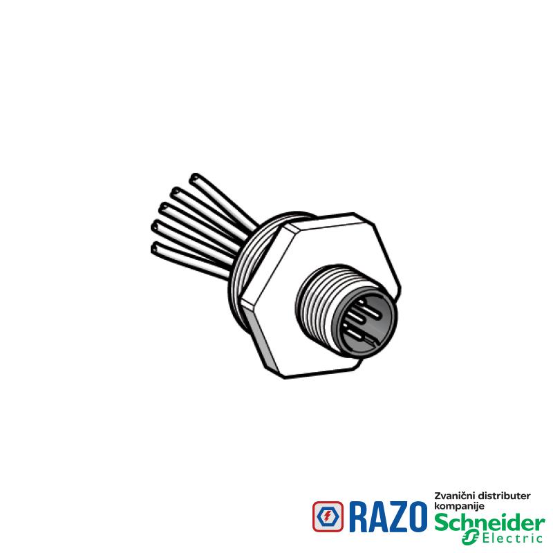 adapter, plastični - uvodnik Pg 13.5 - za muški konektor, M12, 4-wire 