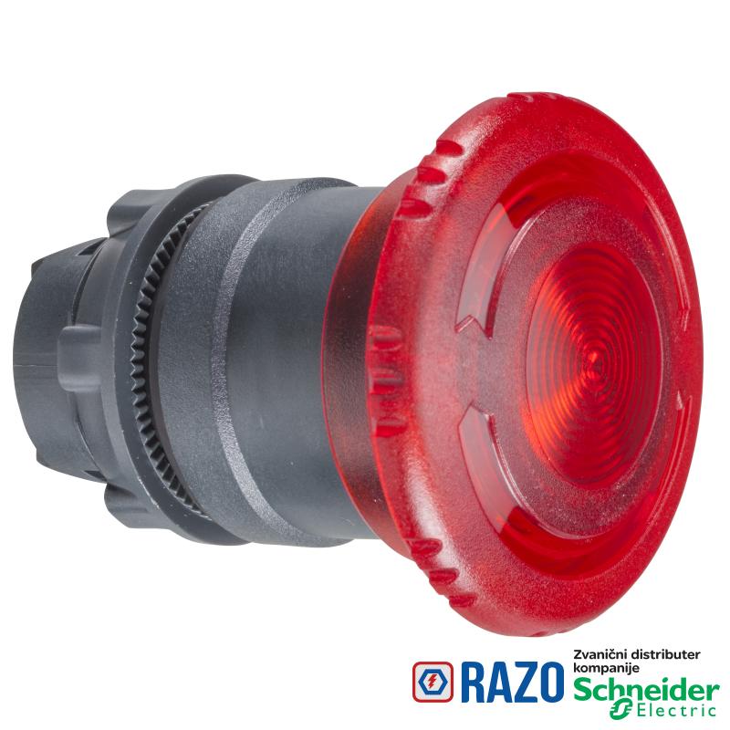 crvena Ø40 svetleća pečurkasta glava tastera Ø22 zadrška za integrisan LED 