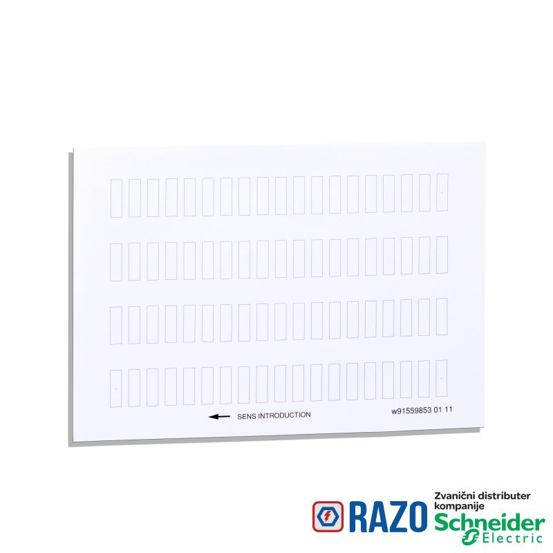 list od 76 neobeleženih oznaka 8 x 27 mm za držač oznaka 30 x 40 mm 