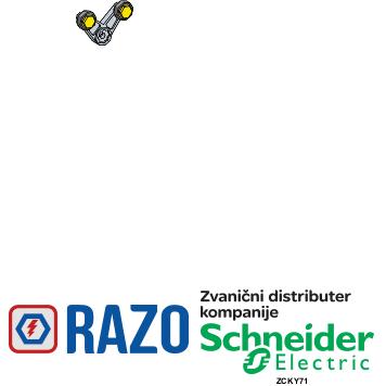 poluga graničnog prekidača ZCKY-račvaste ručice sa točkićima 1 staza - -40..70°C 