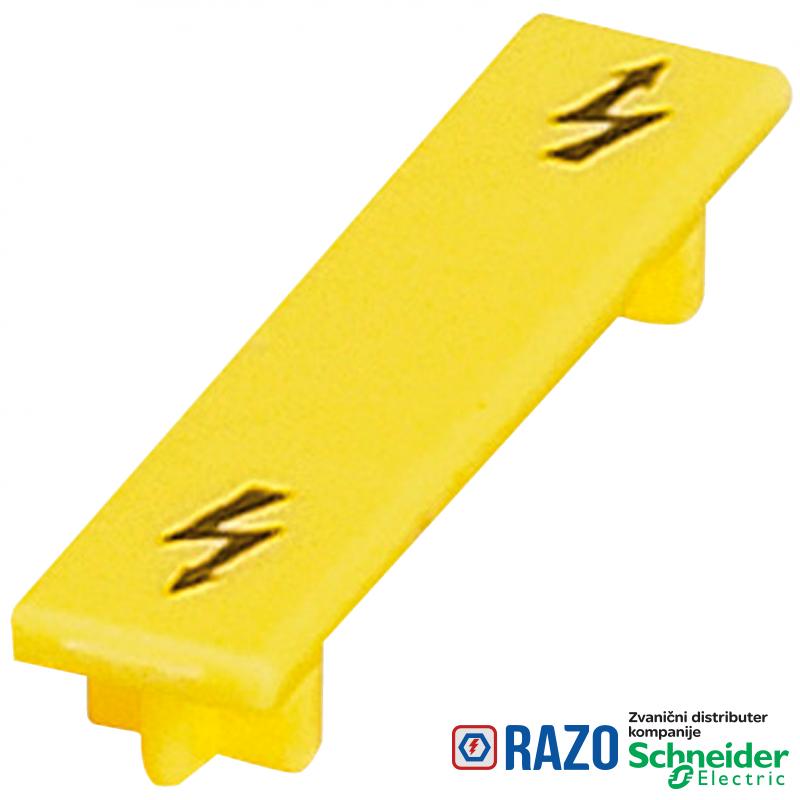 NSYTR oznaka upozorenja za redne stezaljke sa vijčanim priključkom-2,5mm² - žuta 