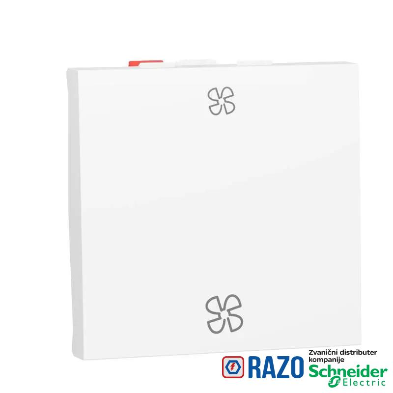 Prekidač naizmenični ventilator 2M beli 