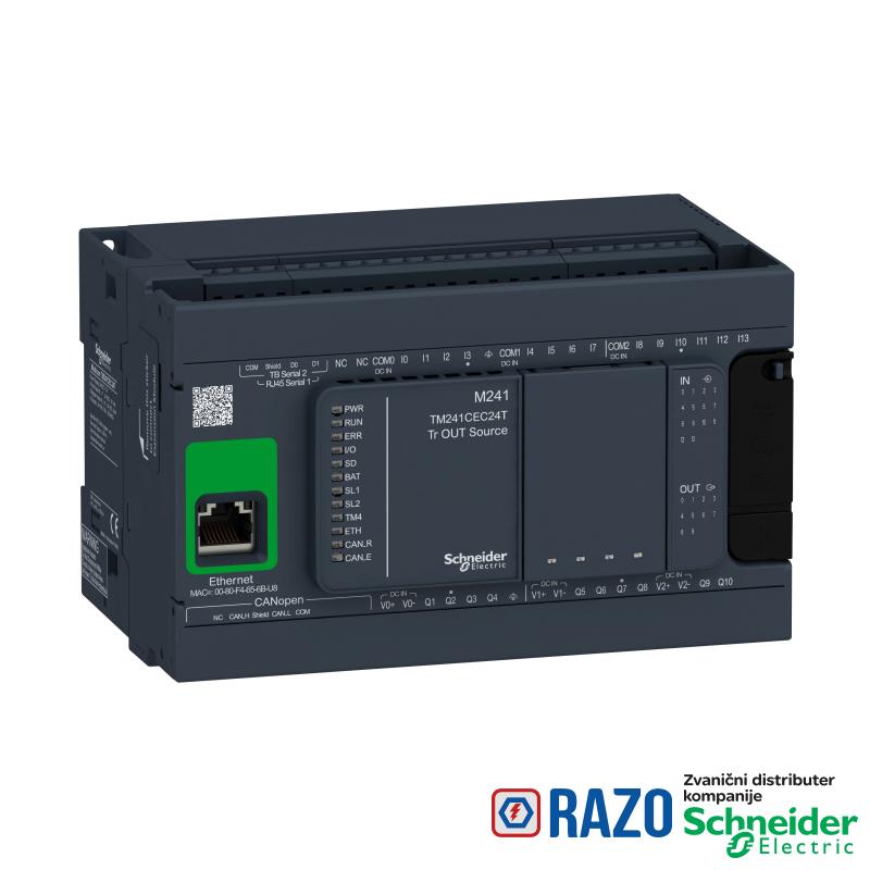 kontroler M241 24 IO tranzistorski PNP Ethernet CANOpen master 